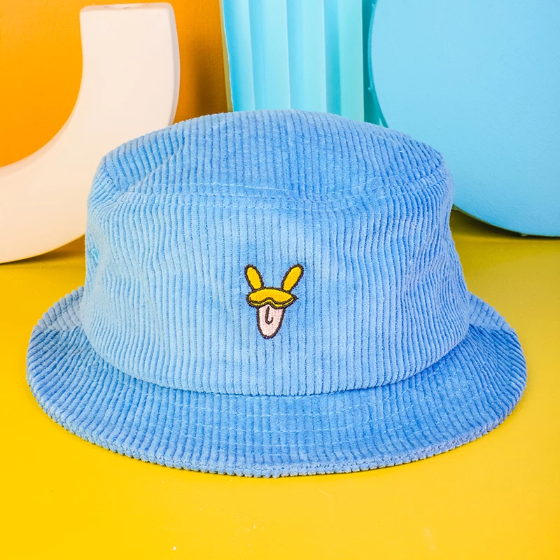 corduroy plain bucket vfacaps hats