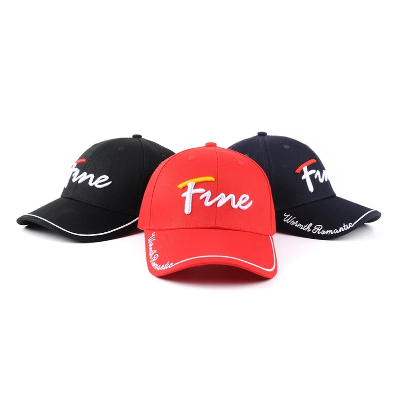 3d embroidery sports baseball hats