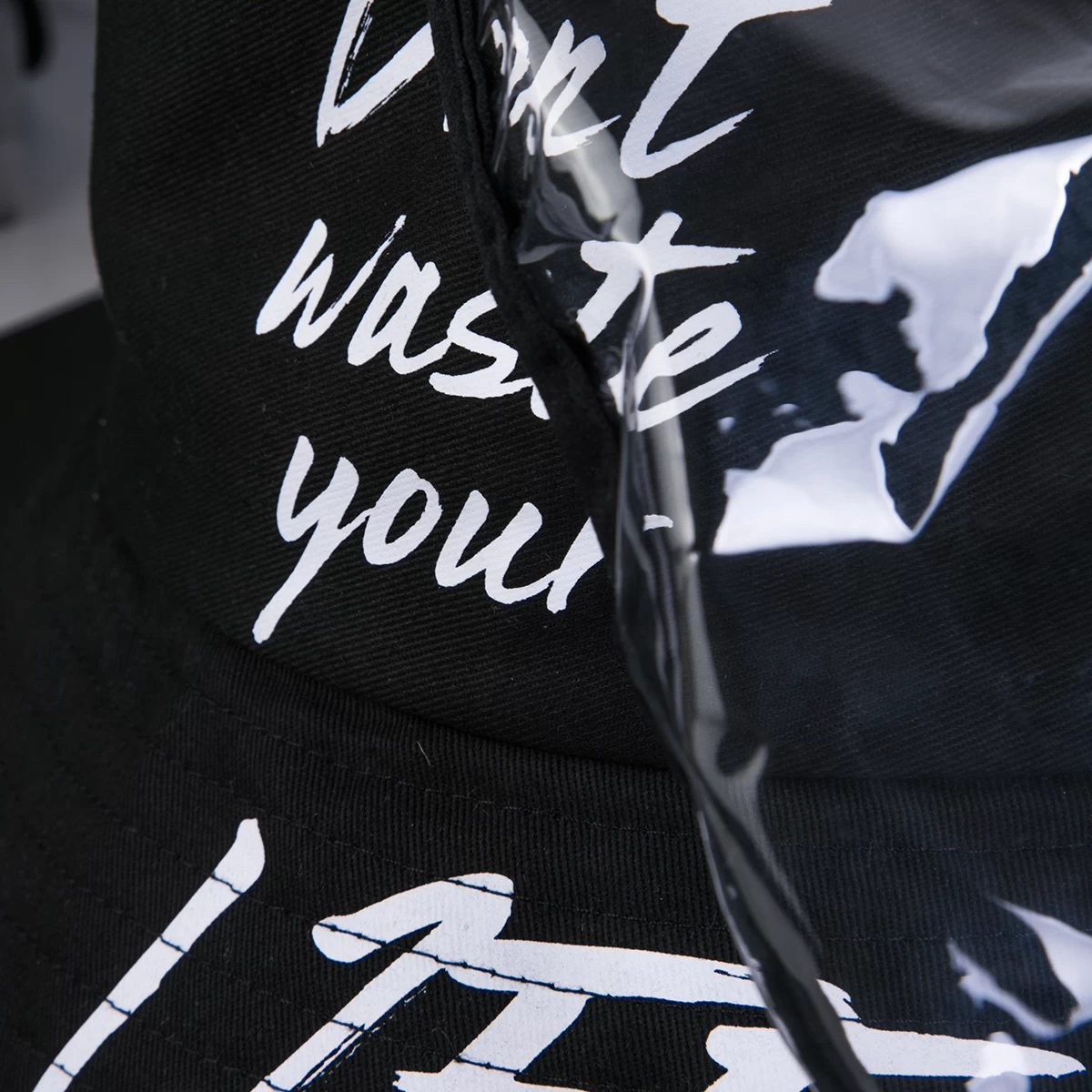 printing letters logo bucket hats