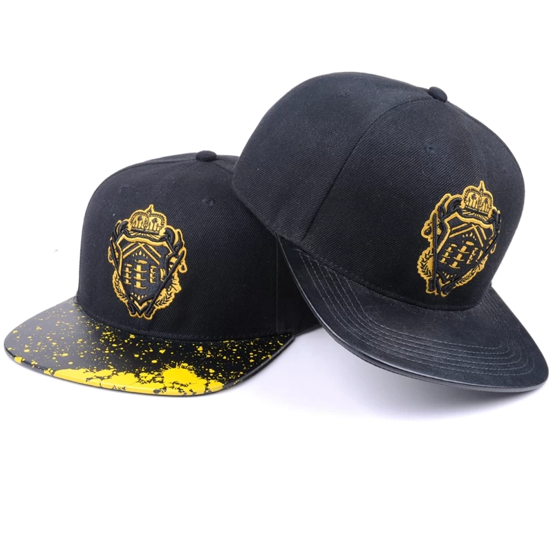 Gorra Plana Beisbol Hip Hop Unisex Algodon Bordado 3D