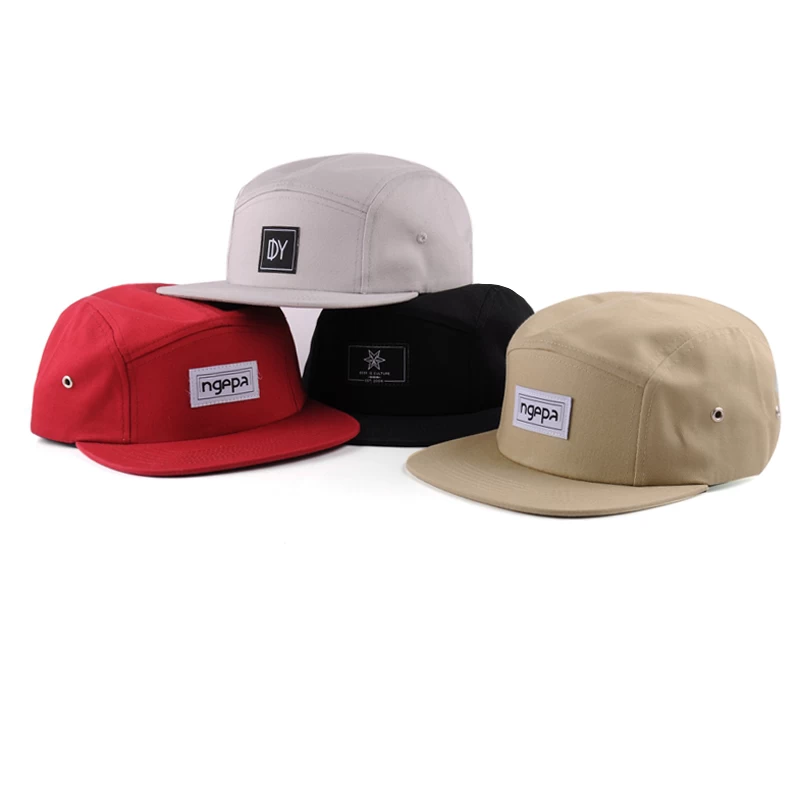 5 panel custom hat company, custom 5-panel camp cap, wholesale blank 5 panel snapback hats