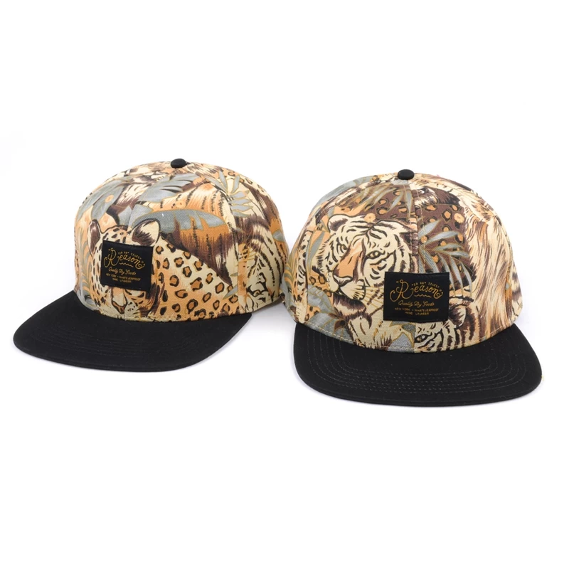 leopard print snapback hats