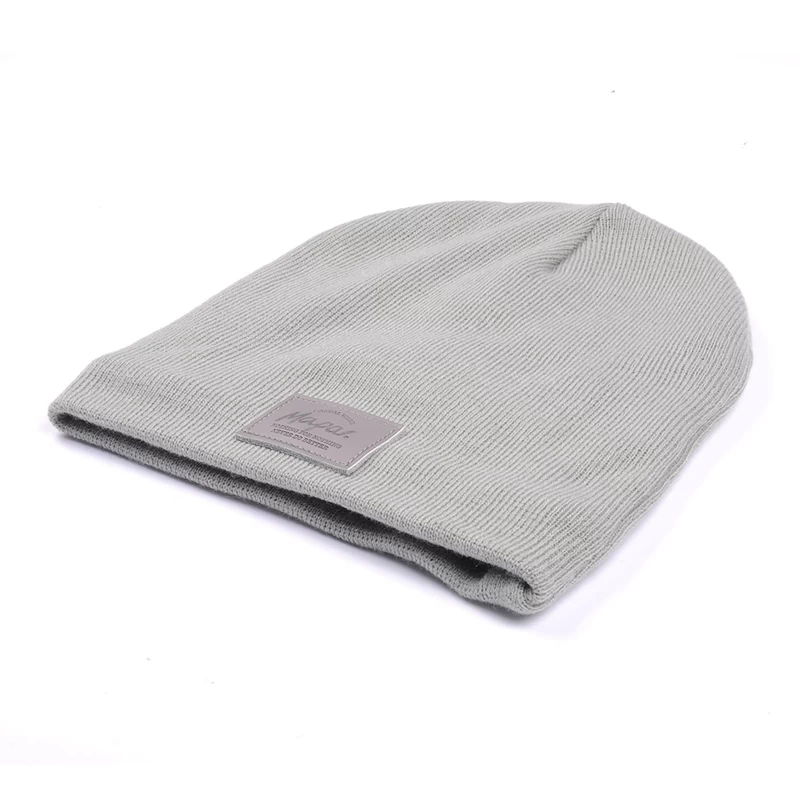Design your own logo acrylic knit winter custom beanie hats