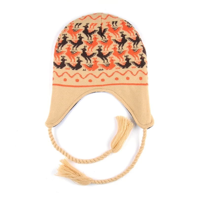 Acrylic Jacquard Pompom Beanie Wholesale