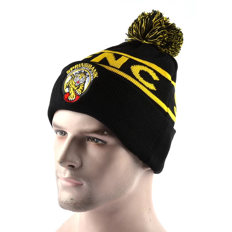 Custom Jacquard Embroidery POM POM Beanie China