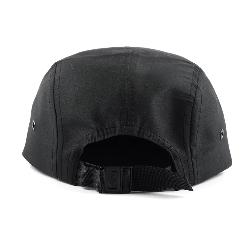 black baby 5 panel hat, plain logo baby 5 panel hat, custom flat bill 5 panel hat