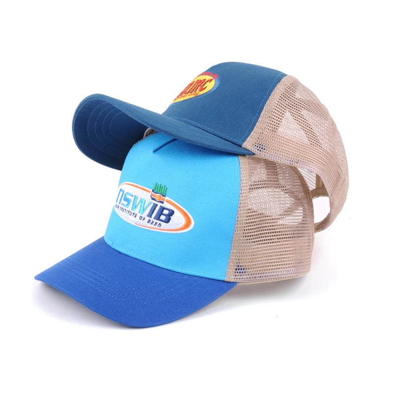 embroidery baseball trucker caps, custom sports trucker caps
