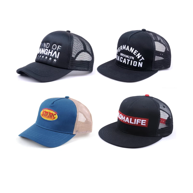 New Design Custom Logo Leaves Pattern Sublimation Printing Curved Brim Cap Hunting  Fishing 6 Panel Baseball Cap - China Suede Trucker Cap and Mesh Trucker Cap  Custom price