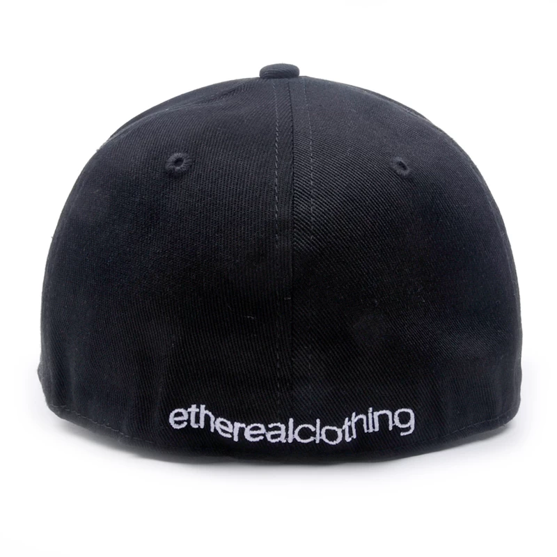 black flexfit baseball caps, 3d embroidery black  baseball caps