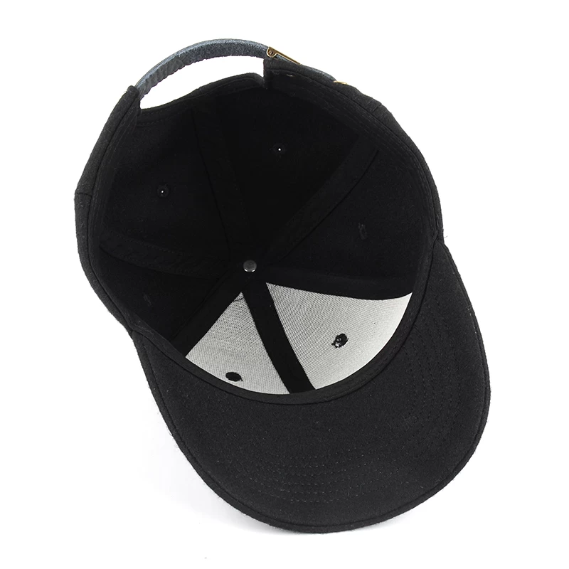 embroidery logo baseball cap, melton wool baseball cap, baseball cap sports hat custom