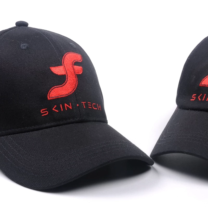 flat embroidery black baseball caps custom, promotion flexfit baseball cap china