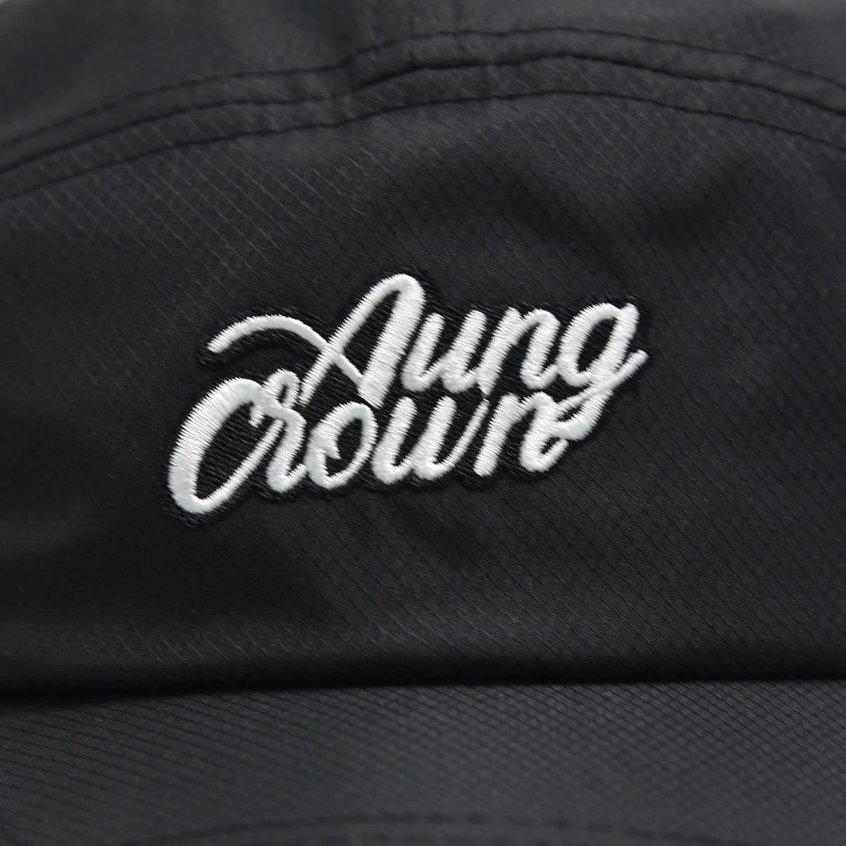 quick-drying fabric sports caps, aungcrown embroidery sports caps, embroidery logo black sports caps
