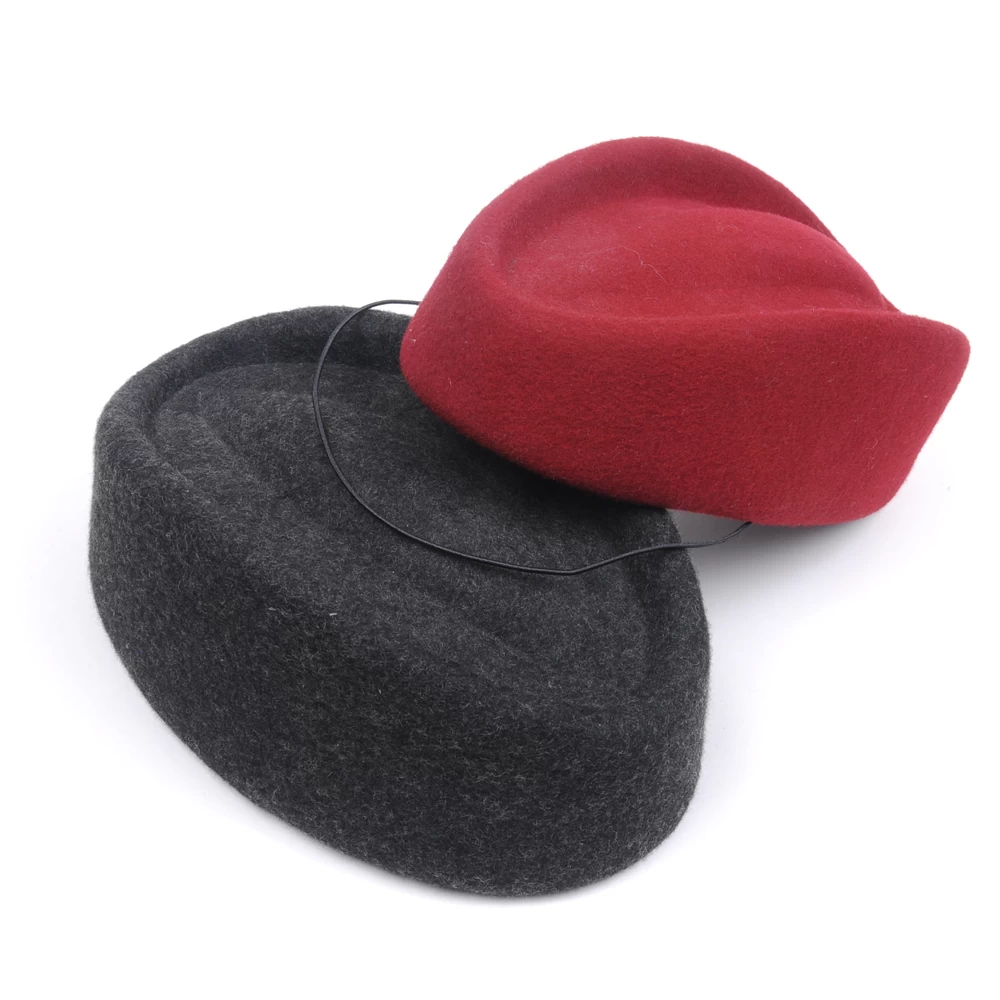 Stewardess Hat custom logo, Wool Cap wholesale, Flight Attendant Hat