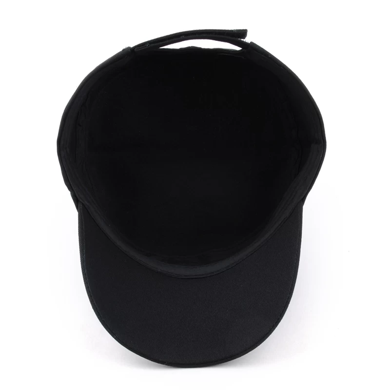 design embroidery logo military cap, black military cap custom hat, china factory military cap wholesale