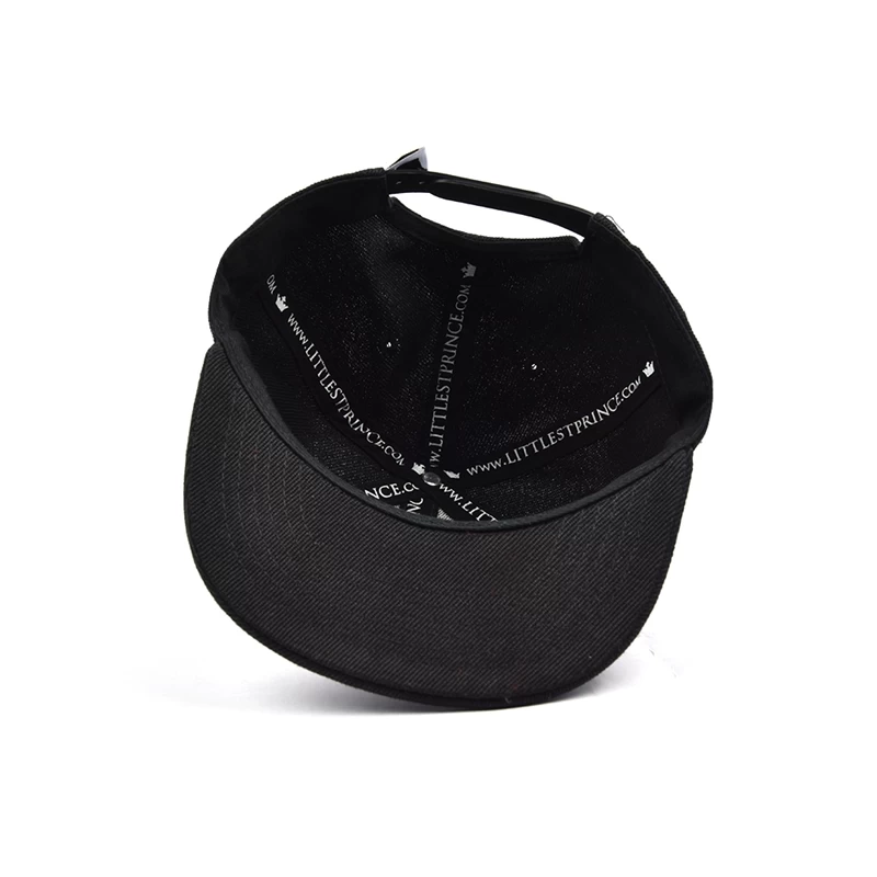 design logo black baby snapback cap