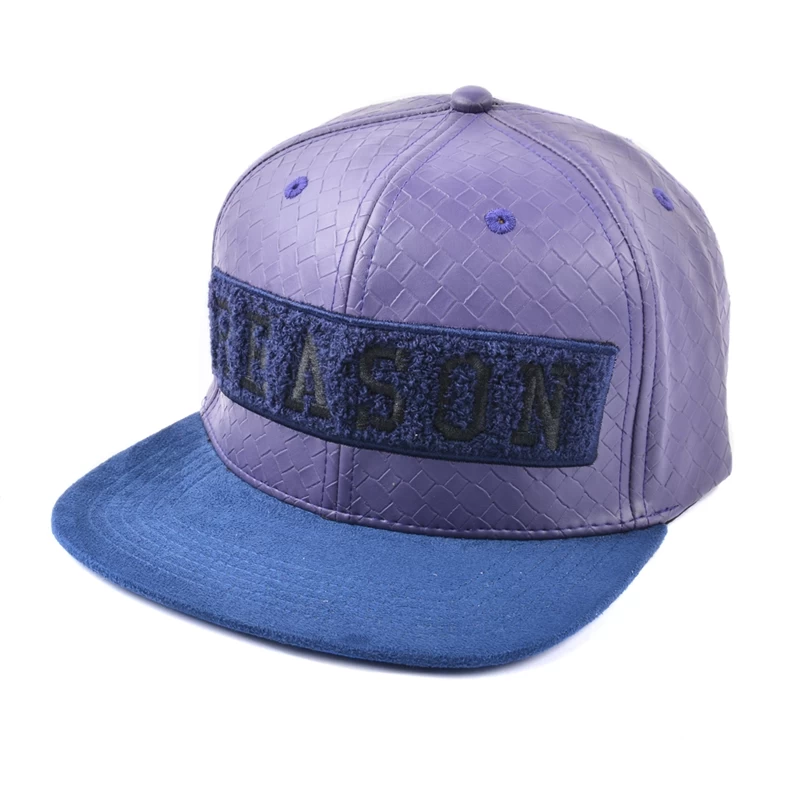 suede brim flat snapback hats, towel embroidery snapback caps, custom snapback caps wholesale