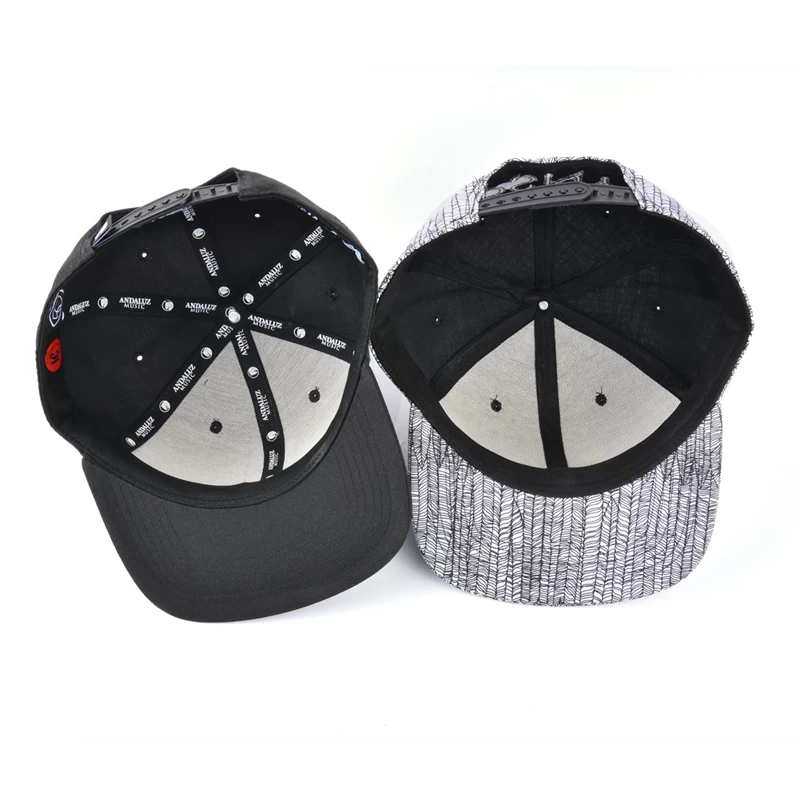 embroidery logo design snapback hats, design 6 panels flat caps, china fcatory flat brim snapback hats 