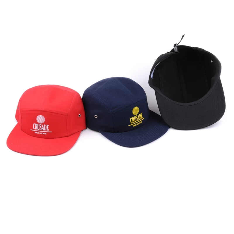 custom plain logo 5 panel hats wholesale