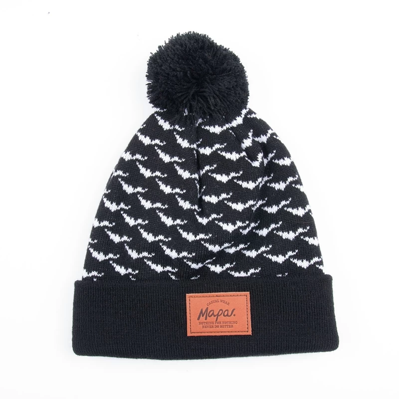 China 100%Acrylic Knitted Winter Hat, Knitted Beanie manufacturer