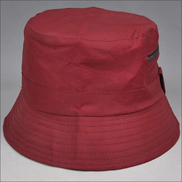 100% red polyester bucket hat
