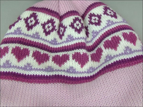 2013 winter knitted ear cover/flap beanie hat with wool