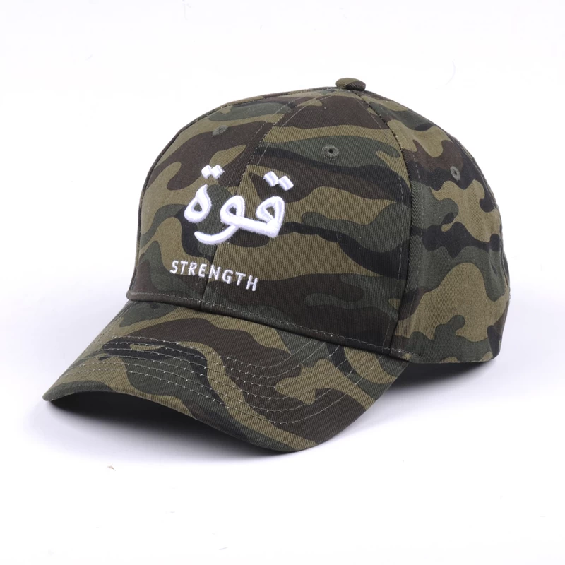 3D embroidery Military green camouflage hat