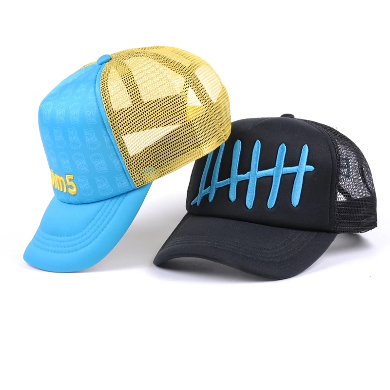 3d embroidery baseball trucker caps mesh hats