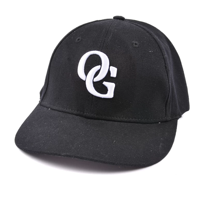 Κίνα 3d καπέλο μπέιζμπολ μαύρο flexfit κατασκευαστής