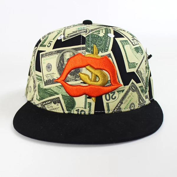 3d embroidery snapback cap and hat