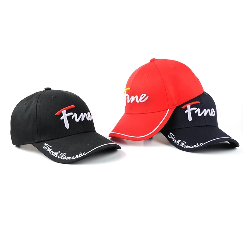 China 3d bordados esportes chapéus de beisebol chapéus bordados personalizados fabricante