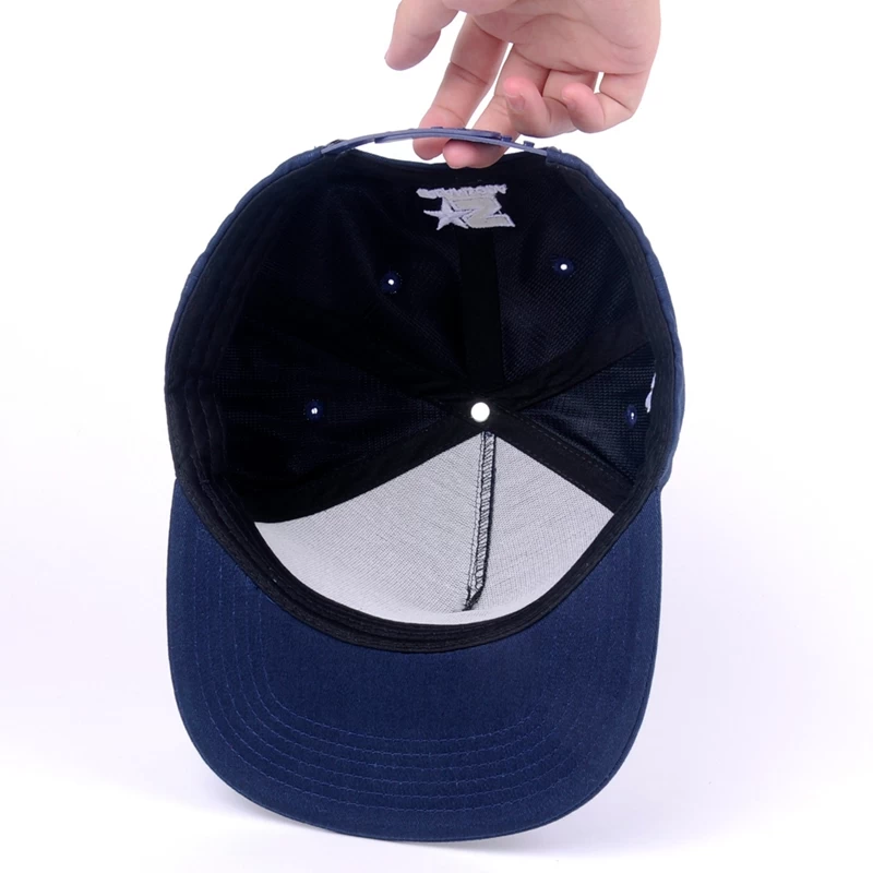 5 Panel Snapback Trucker Hat Custom Embroidery Mesh Cap