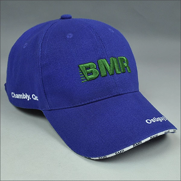 Advertisment baseball cap with advertising