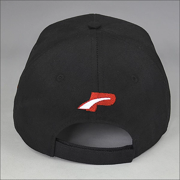Black embroidery baseball cap wholesale