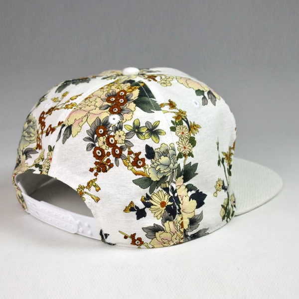 Blank floral print snapback cap/hats for women