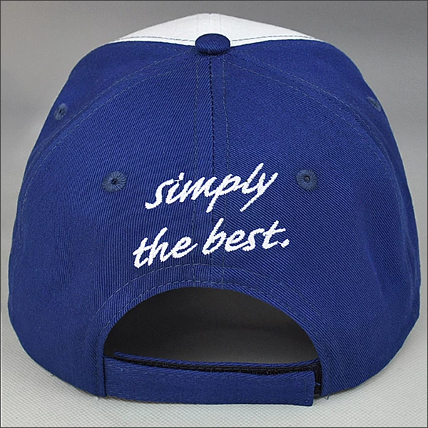 Blue embroidery cotton  baseball cap