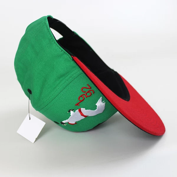 green flat brim hat in china