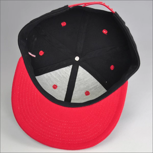 Custom 6panel flat brim snapback hats small order