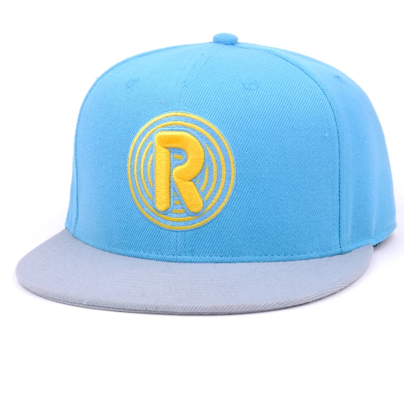 Custom Snapback Cap with Embroidery and Cotton Fabric