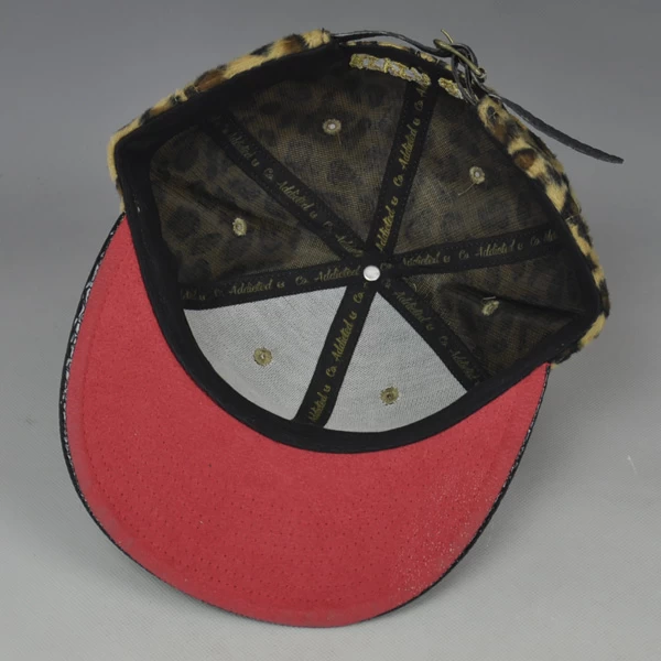 Custom flat brim strap back hats