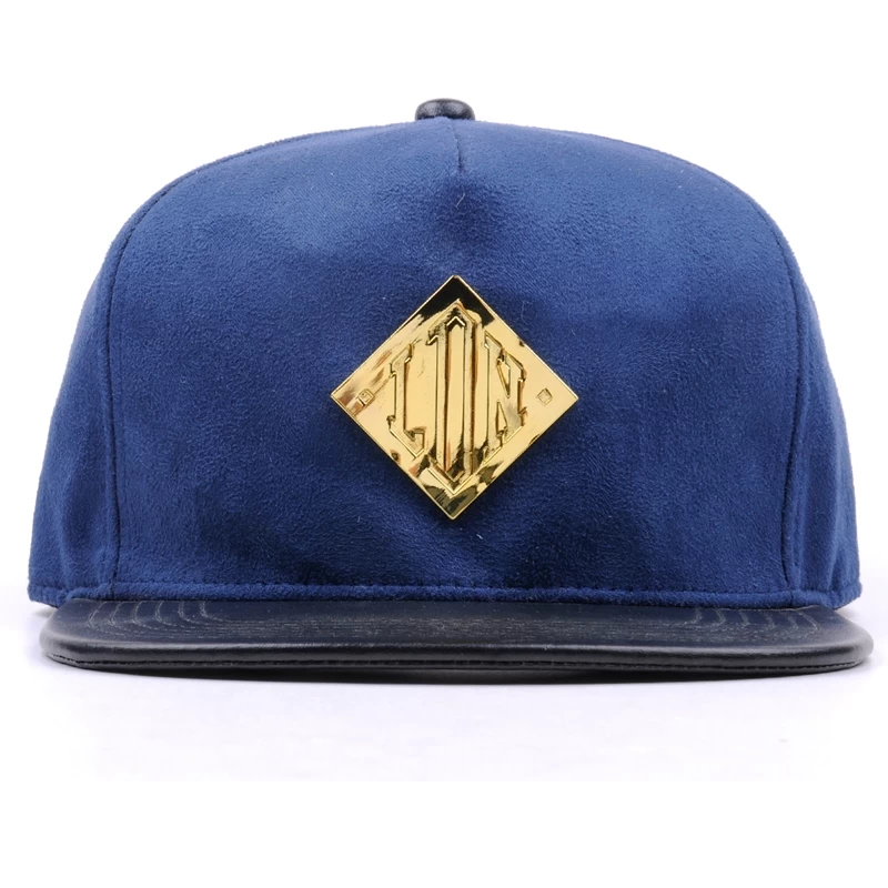 Custom metal logo plate snapback hats