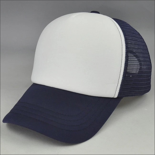 Custom navy mesh cap