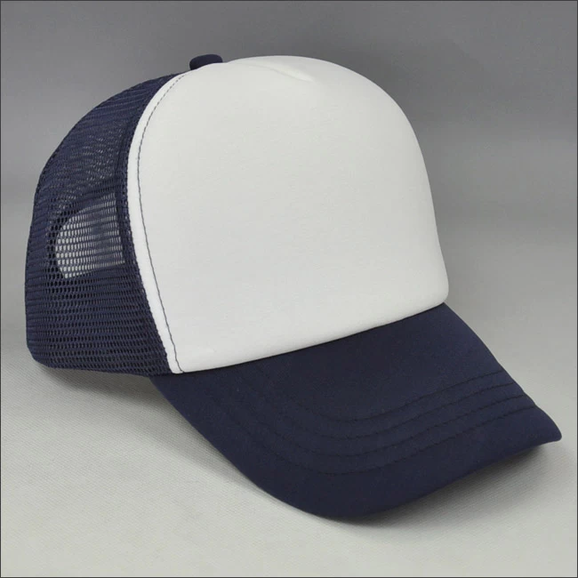 Custom navy mesh cap