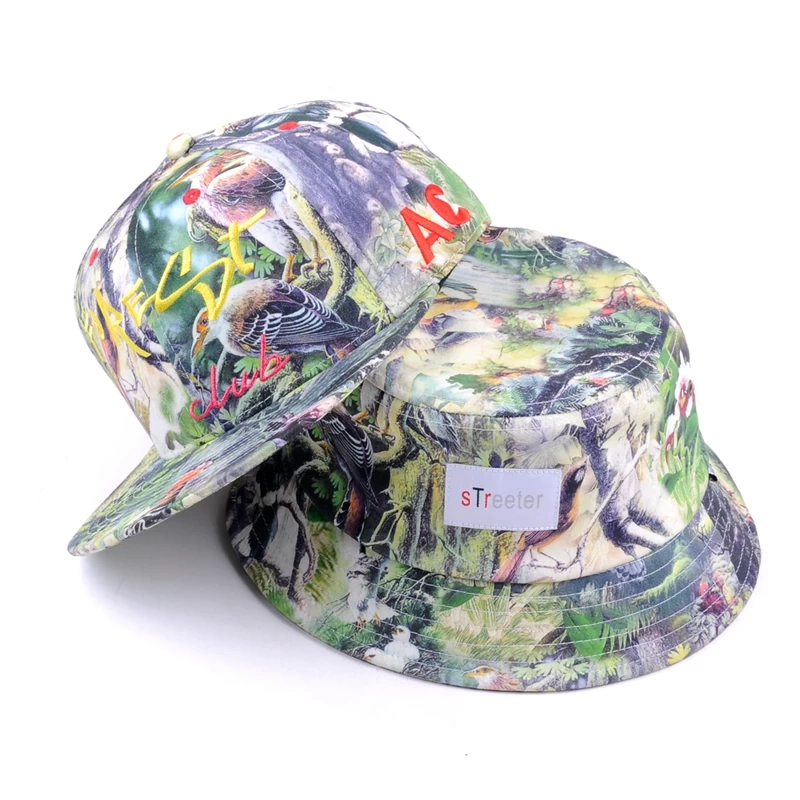 Custom printed brims snapback hat for sale