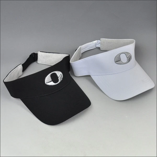 Customized 3D embroidery sun visor hat for sale
