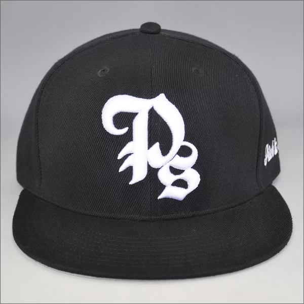 Design Your Own 6 Panel Flat Brim Embroidery Snapback Hats