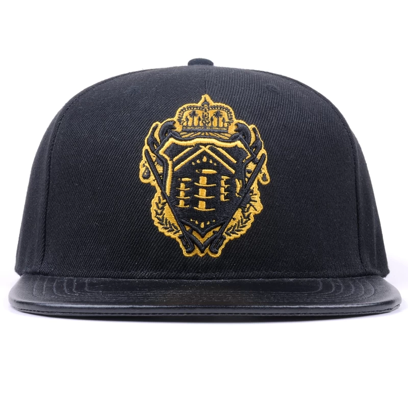 Embroidery Logo Hip-hop 6 Panel Snapback Caps