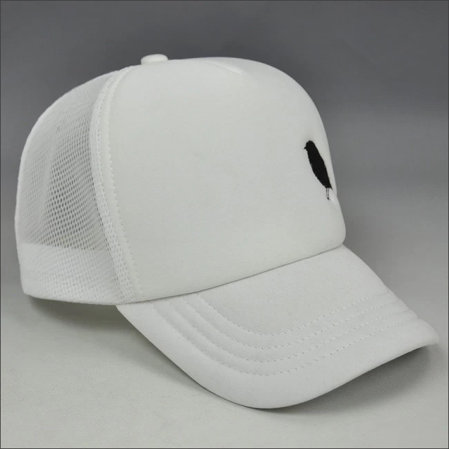 Embroidery white hats caps