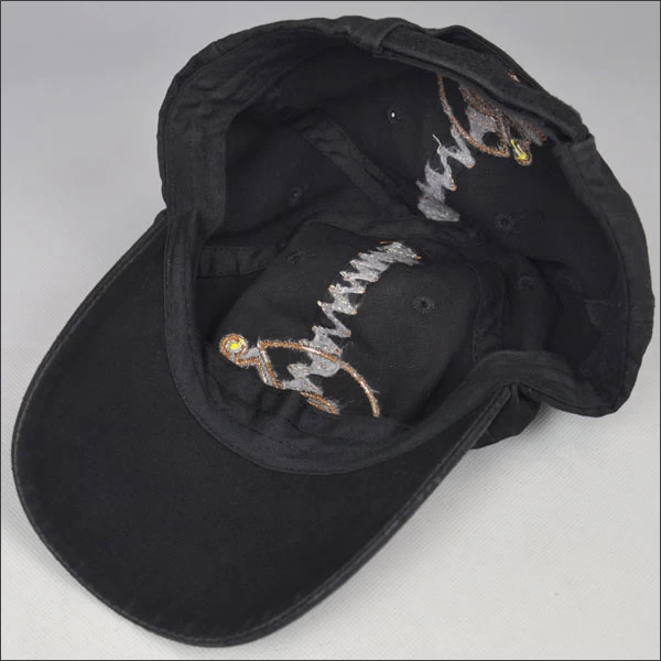 Fashion canvas cotton baseball cap without top button