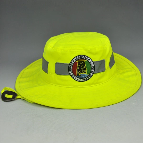 Fluorescent UV protection outdoor bucket hat
