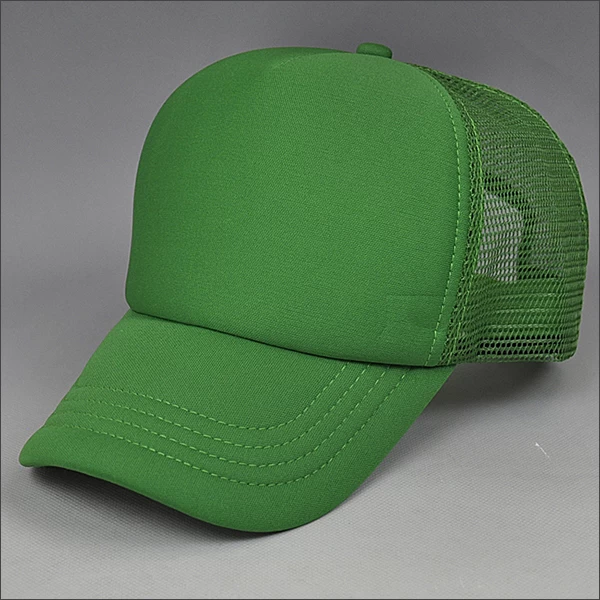 Green foam blank mesh cap